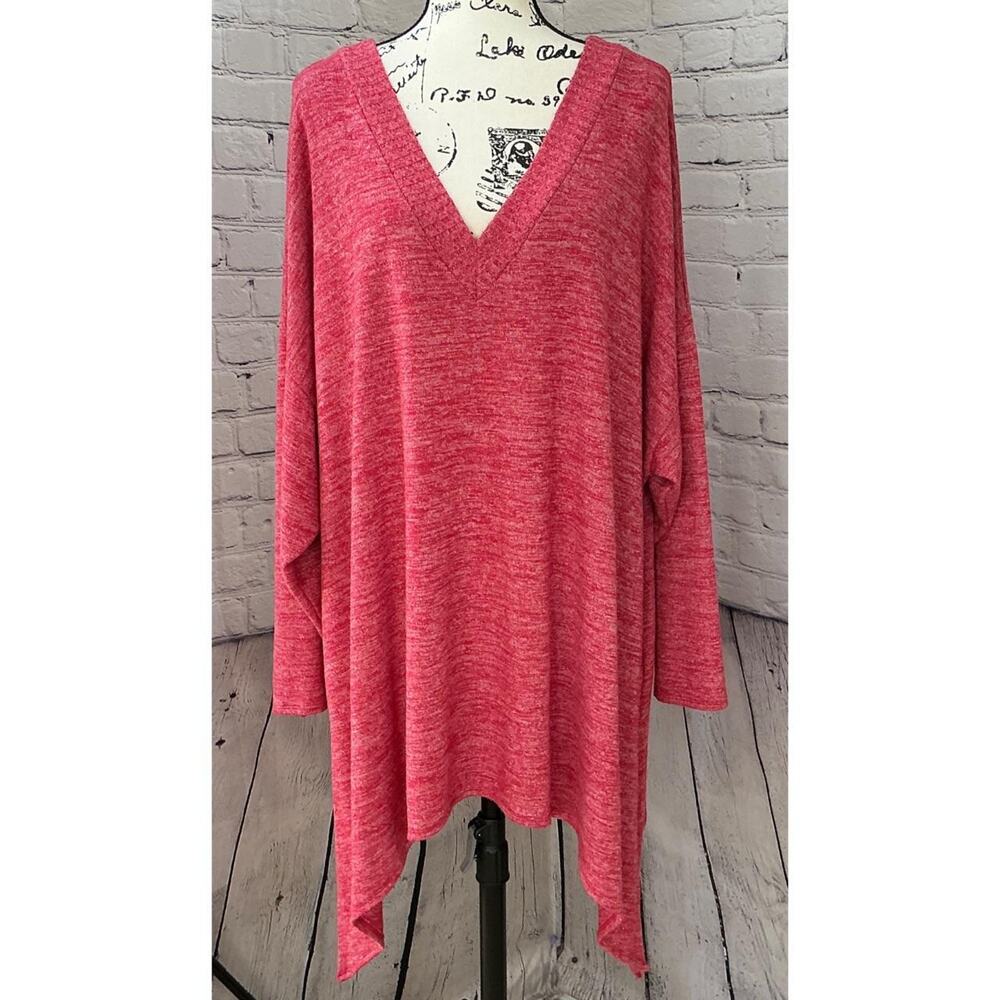Torrid Women’s Heathered Super Soft Sharkbite Hem Sweater (Size 4)